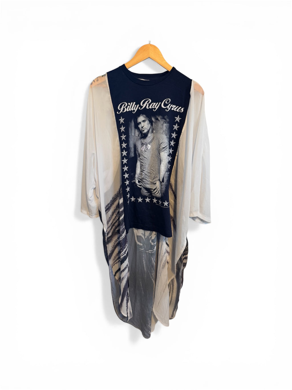 Billy Ray Cyrus Tee with Horse Kimono