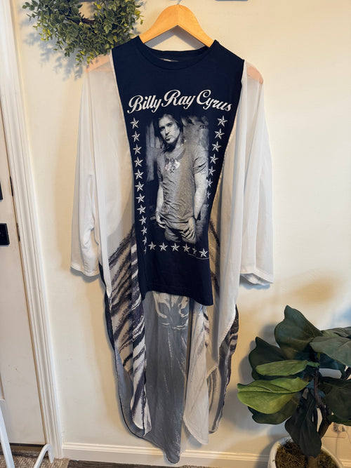 Billy Ray Cyrus Tee with Horse Kimono